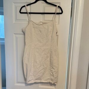 H&M White Denim Dress